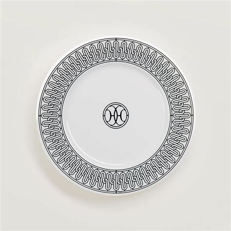 hermes h-deco plate|Hermes tableware.